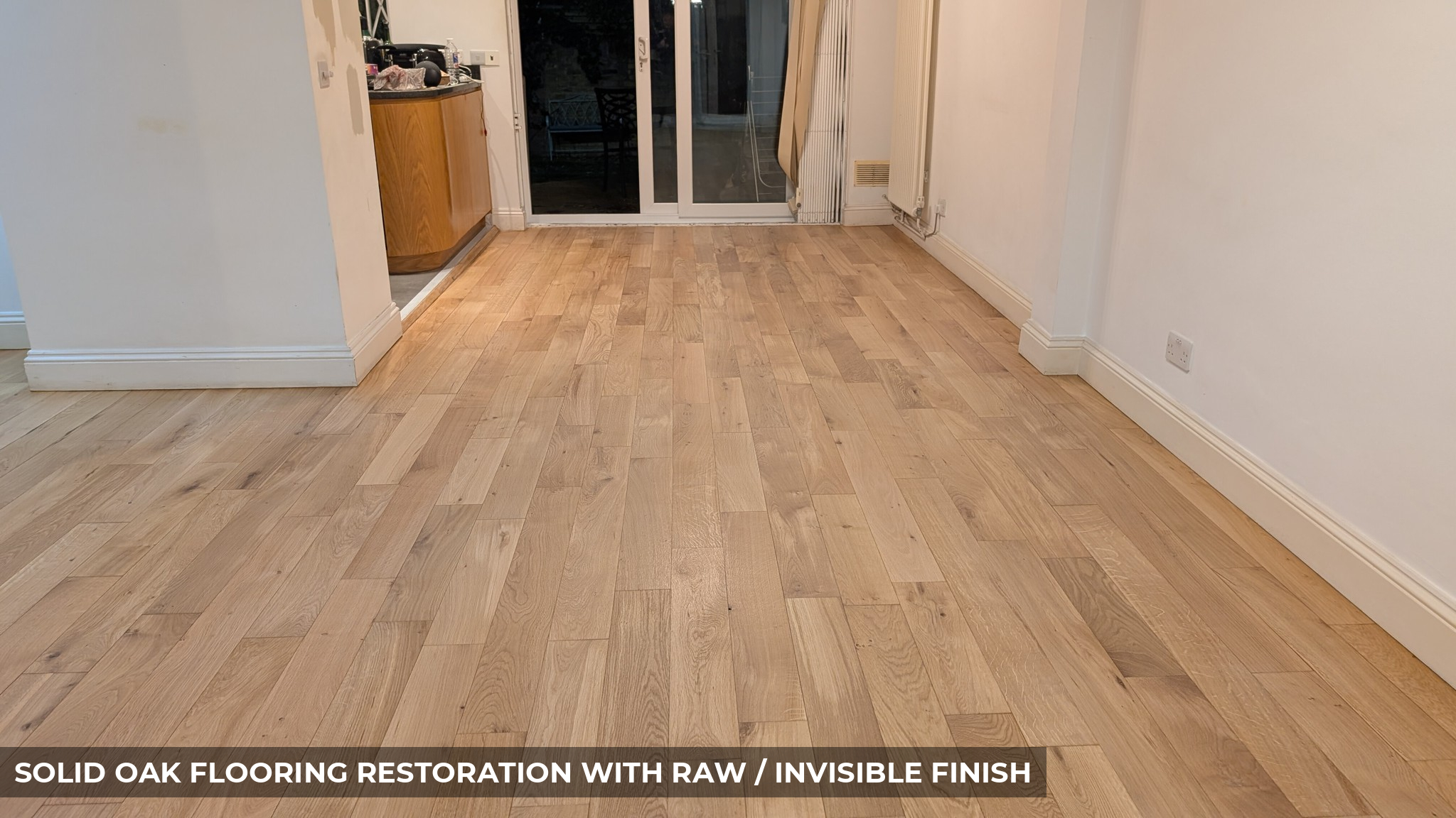 Solid Oak Flooring Restoration with Raw / Invisible Finish in Putney, SW15